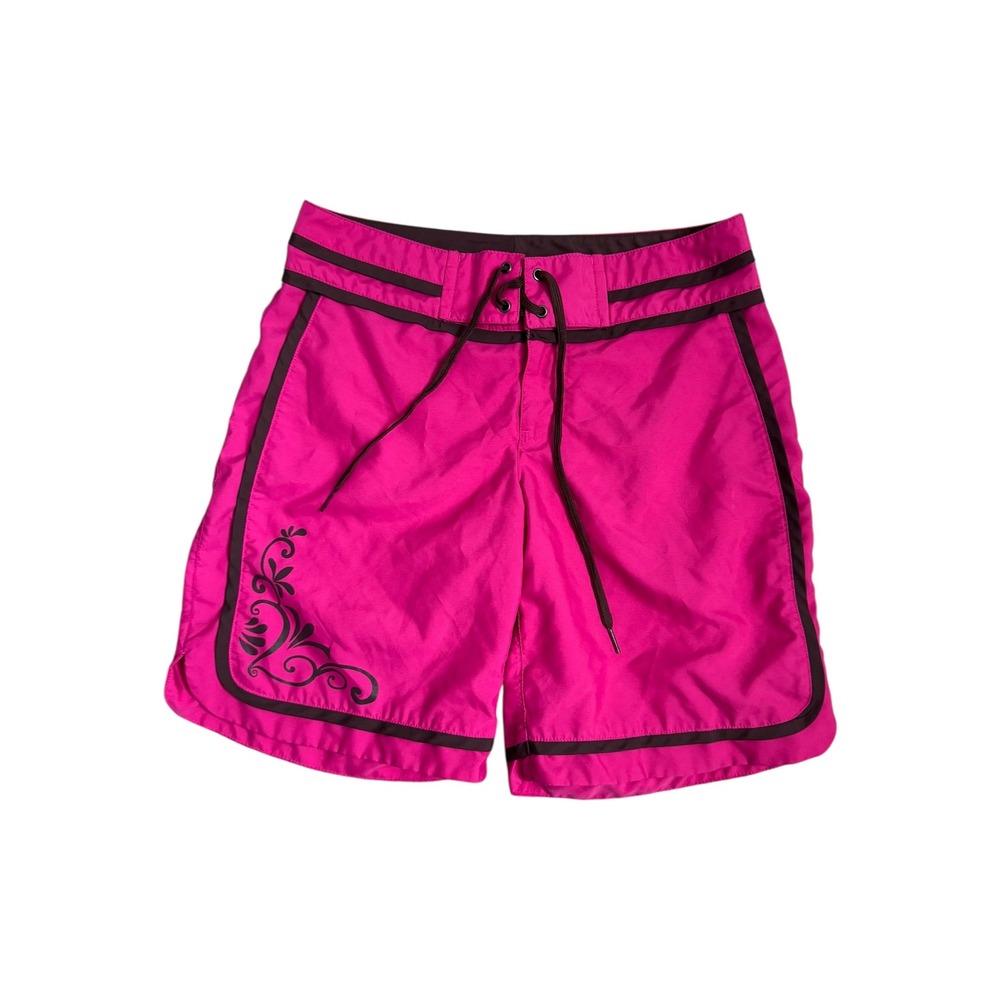 Athleta Womens Pink Board Shorts‎ Swim Surf Bottoms Outdoor Lightweight Size 2